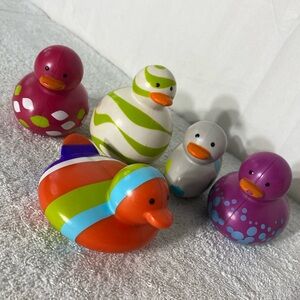 Boon Odd Ducks Colorful Bath Time Duck Toy Set 5Pcs